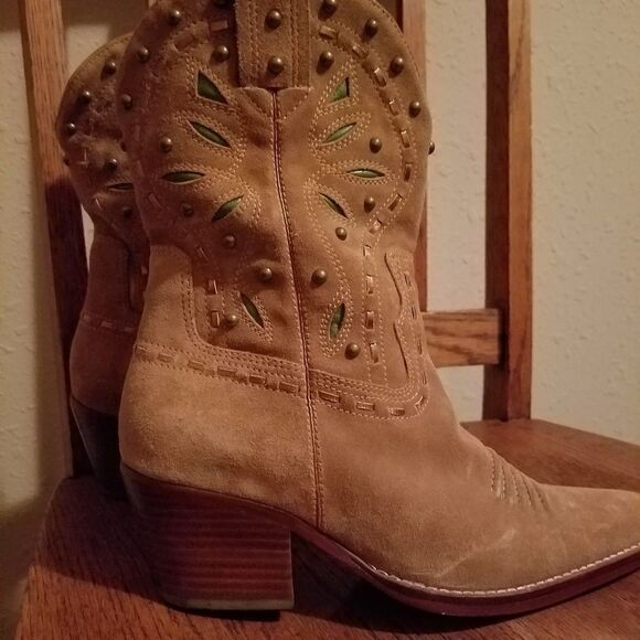 Cole Haan Suede Cowboy Boots - Picture 3 of 9